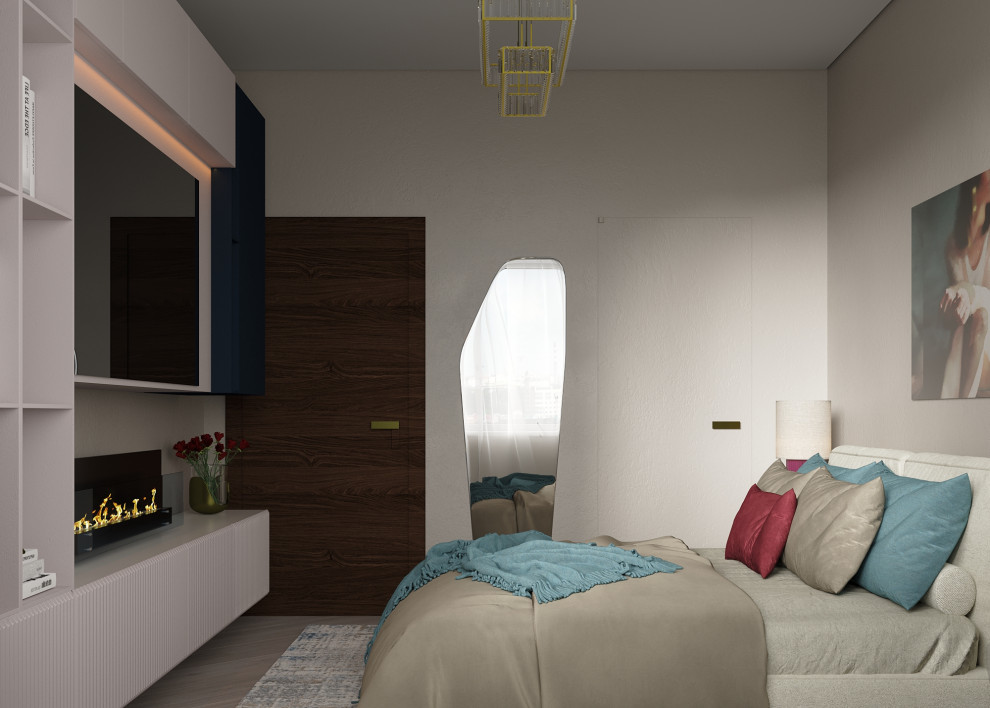 Спальня в современном стиле, 20 м