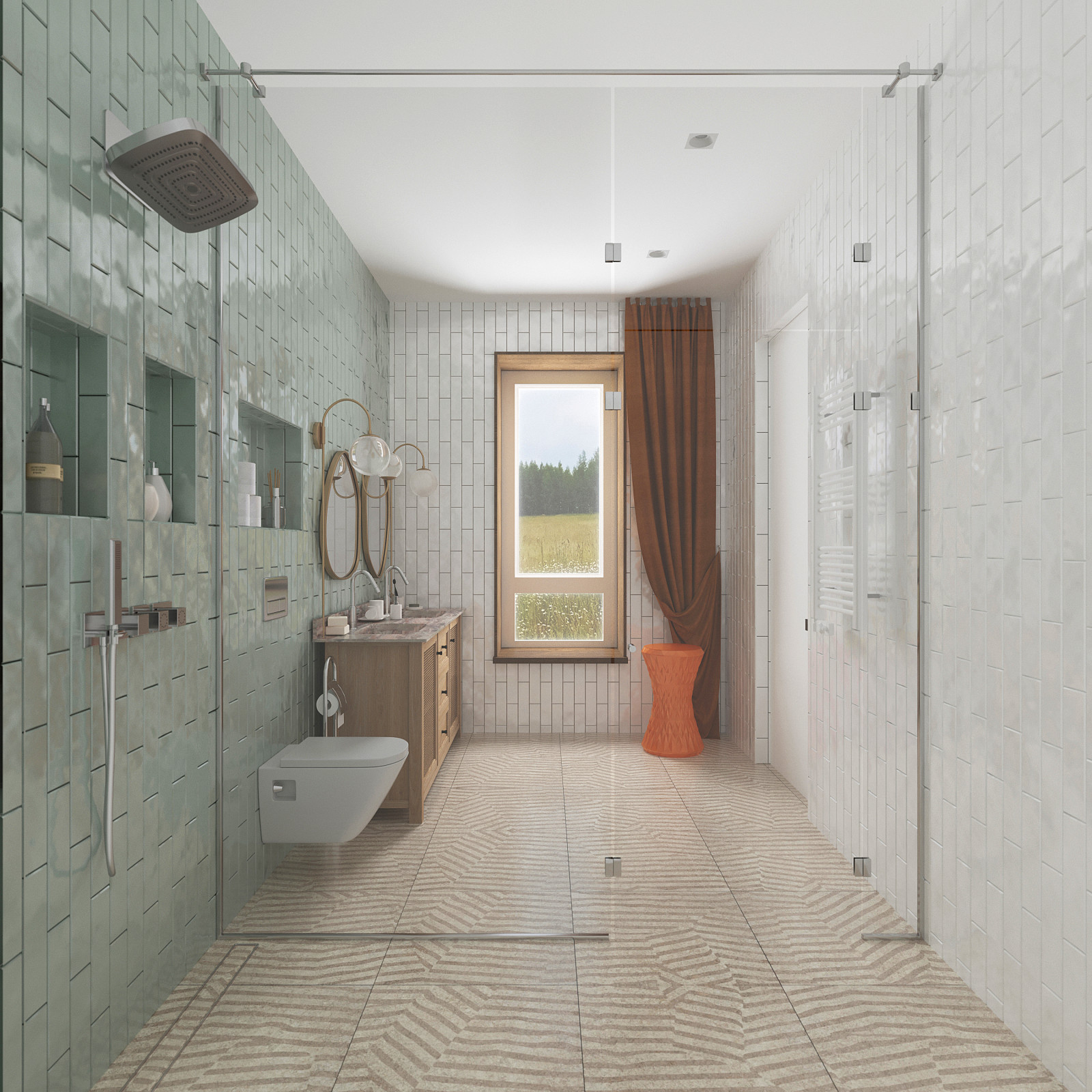 Обложка проекта: Ванная комната 2 варианта