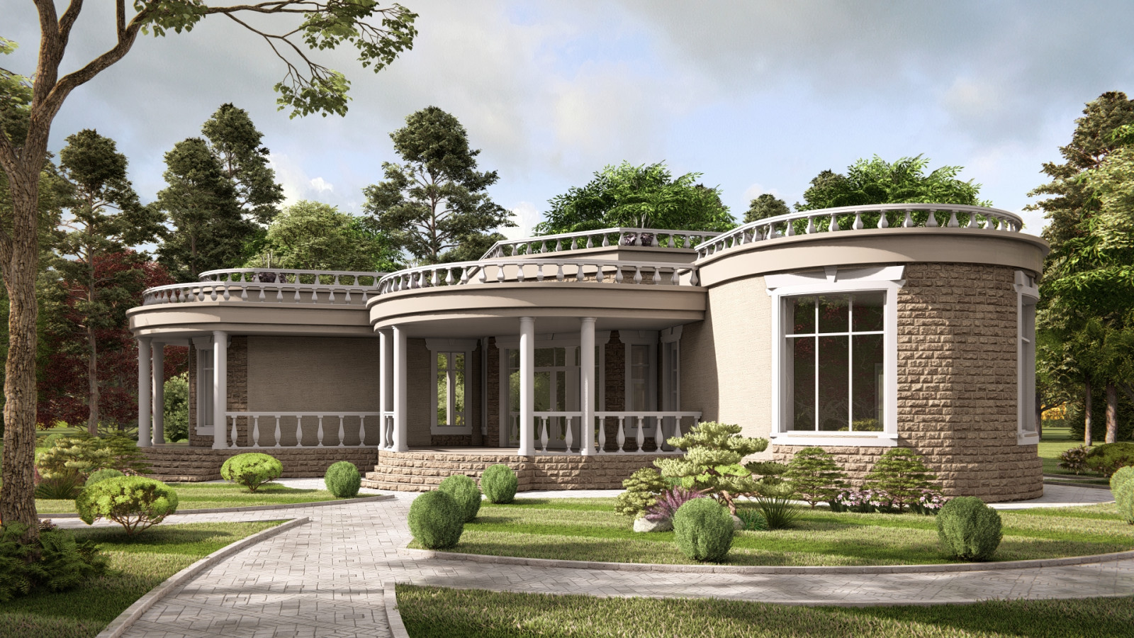 Проект частного дома в Московской области площадью 247.14м2