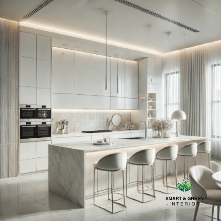 Белая квартира мечты в Современном стиле