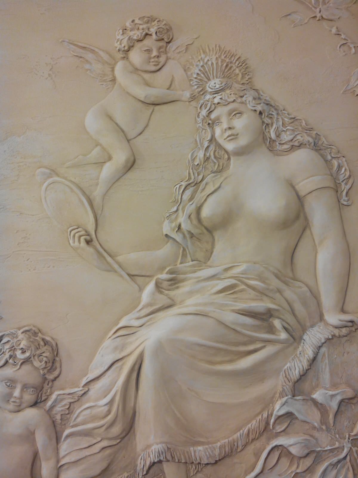 Греко-римские руины, барельеф