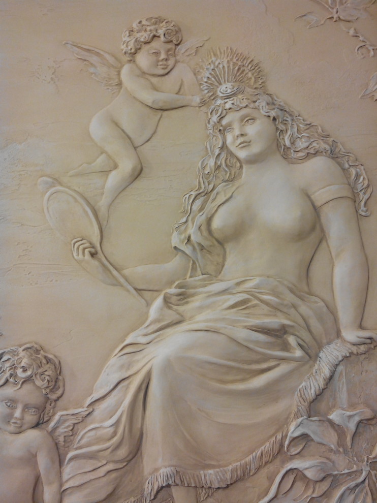 Греко-римские руины, барельеф