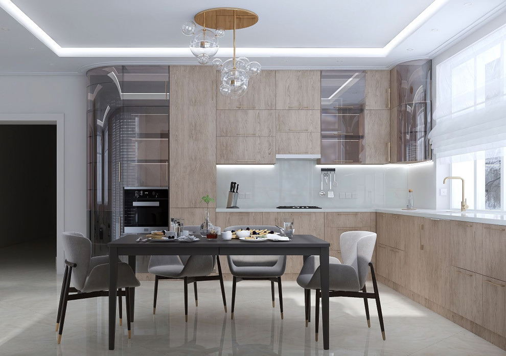 Кухня-гостиная в частном доме