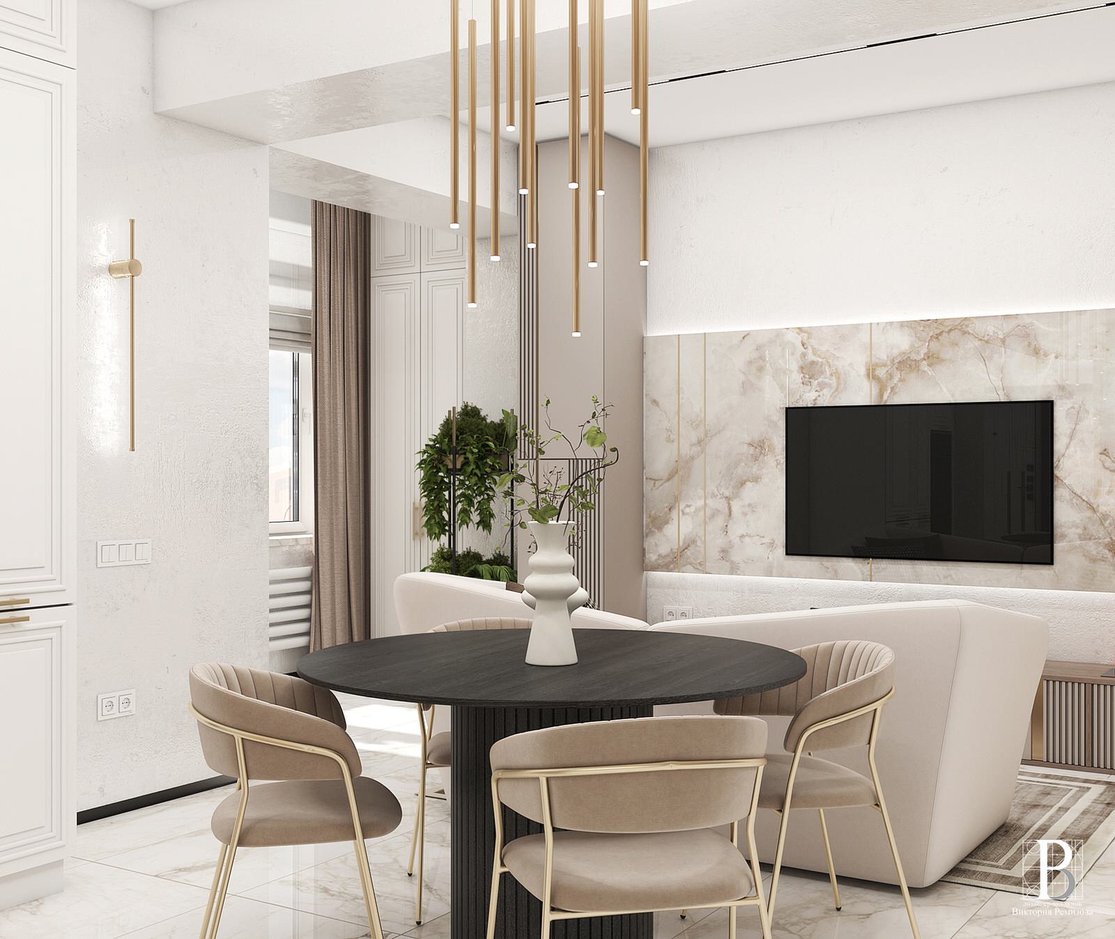 Дизайн интерьера квартиры 56,8 кв.м., г. Пятигорск, ул. Пестова 5