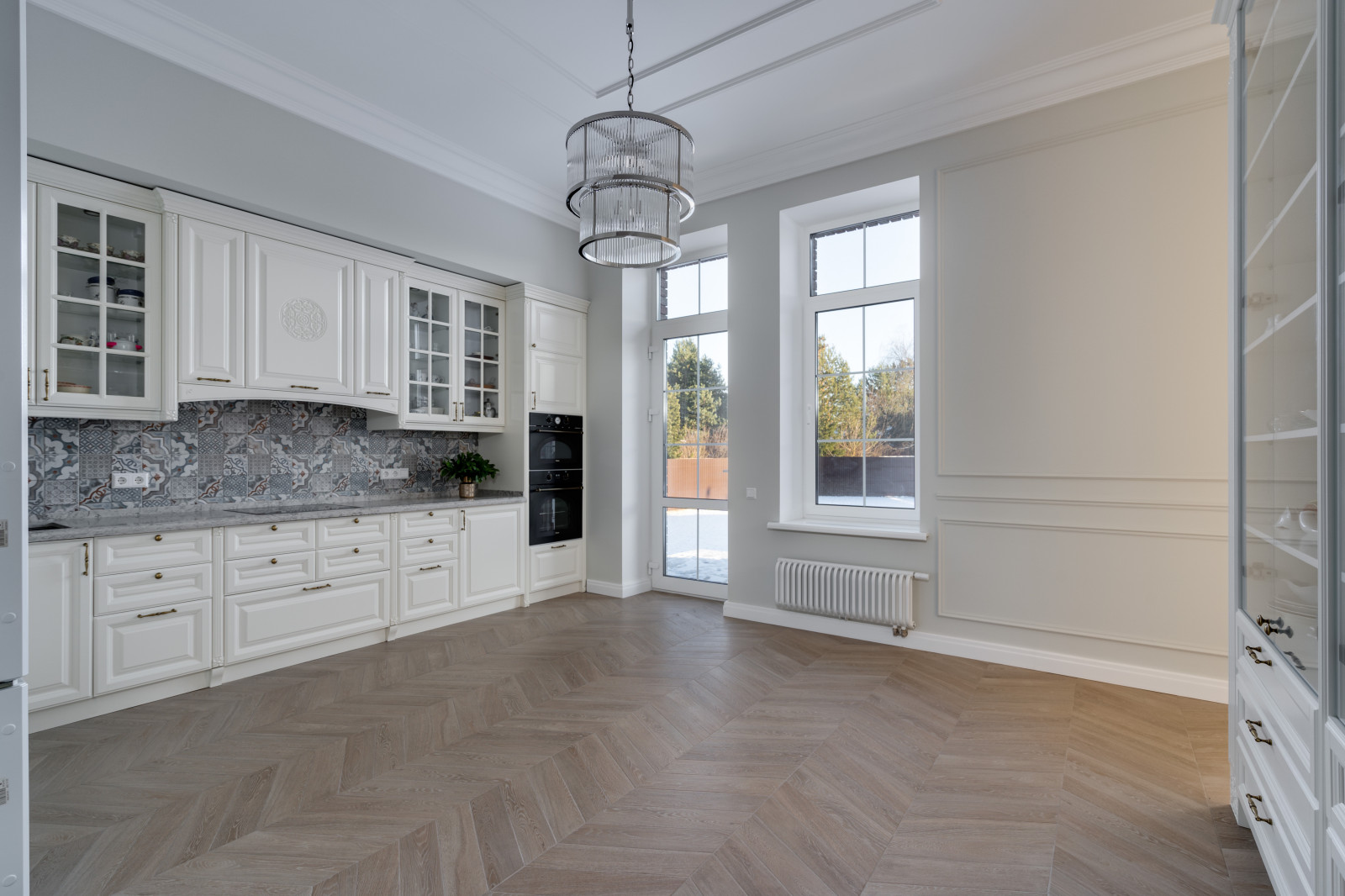 Кухня из массива березы.