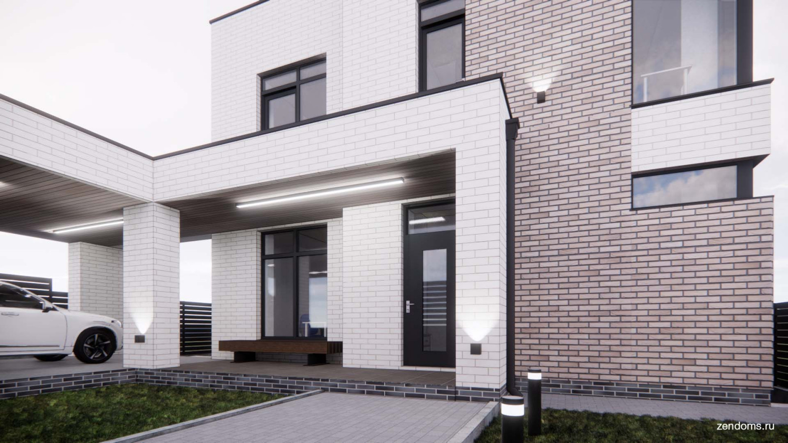 Обложка проекта: Проект дома с плоской кровлей