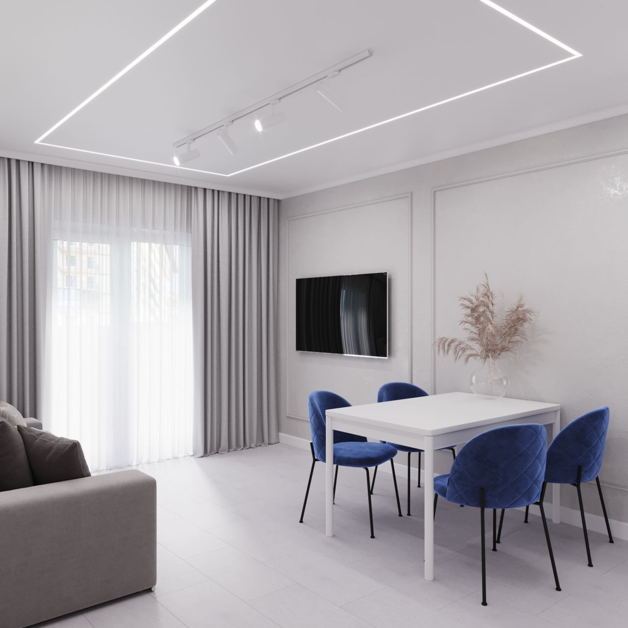 Обложка проекта: дизайн гостиной