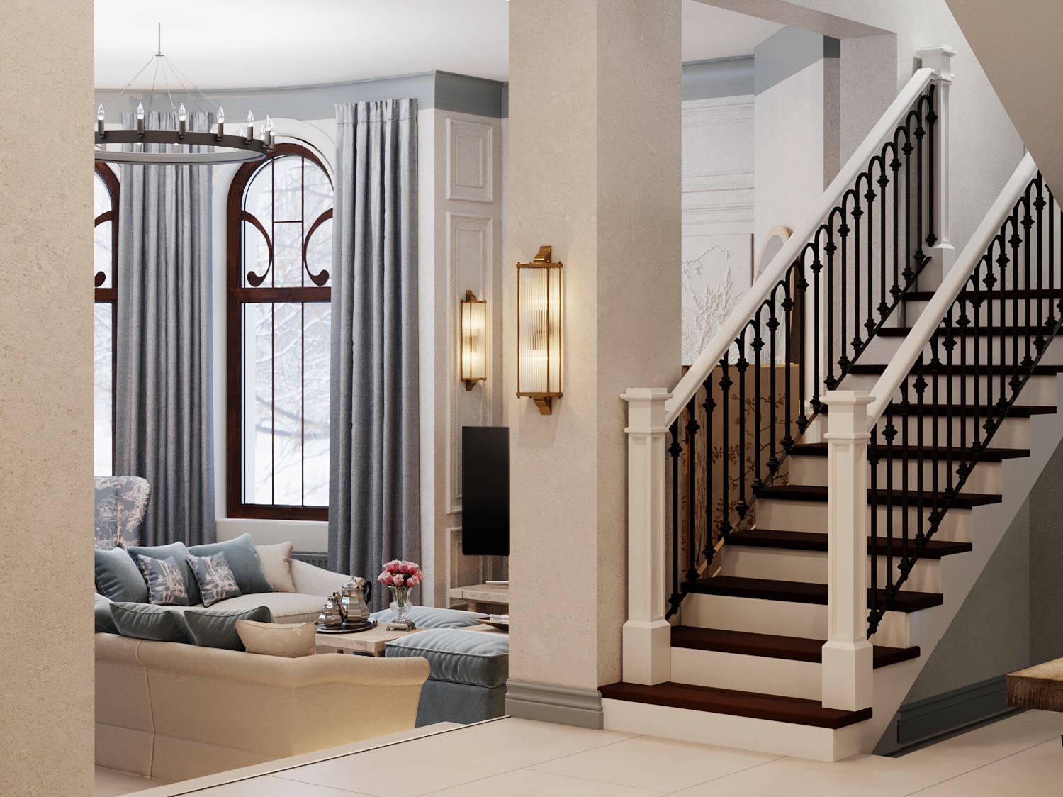 Коттедж в классическом стиле