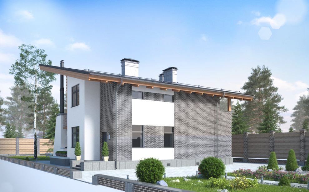 Дом с бассейном в современном стиле