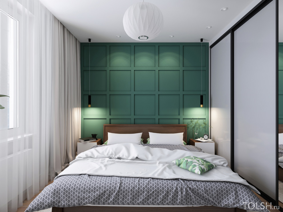 С зелёным акцентом