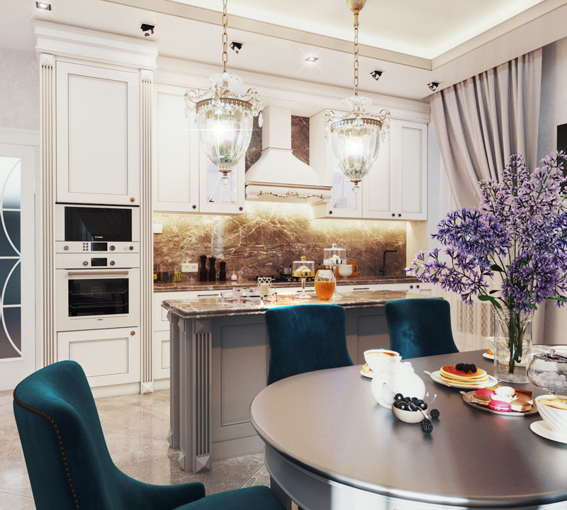 Дизайн-проект интерьеров  дома в поселке «Горный»,проектируемая площадь:188.6 м2