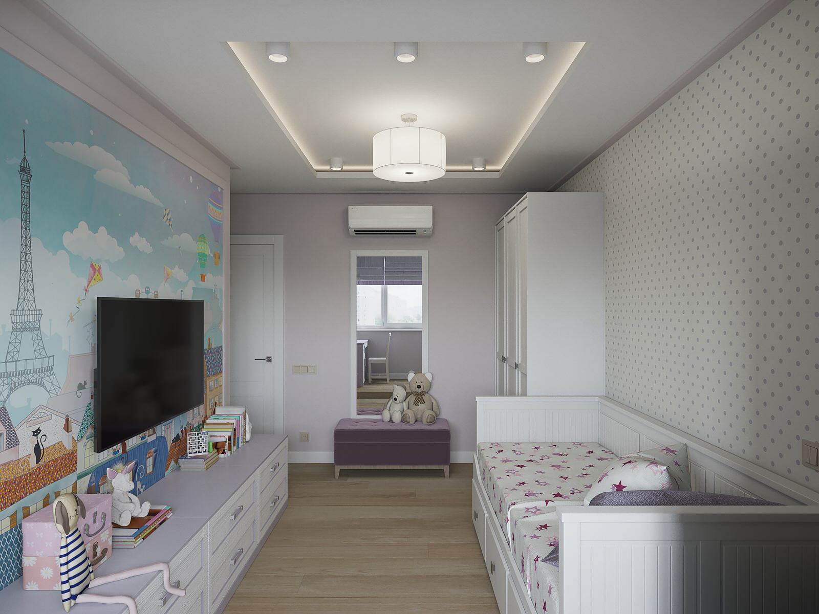 Квартира 110 м2. Природный аквамарин