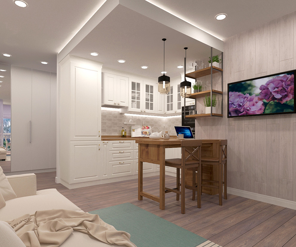 Интерьер квартиры-студии площадью всего 50кв.м