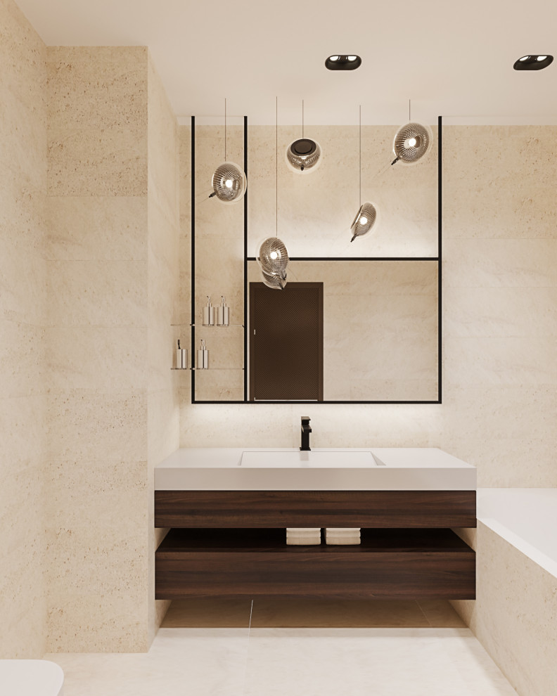 Студия в современном стиле в колониальных тонах