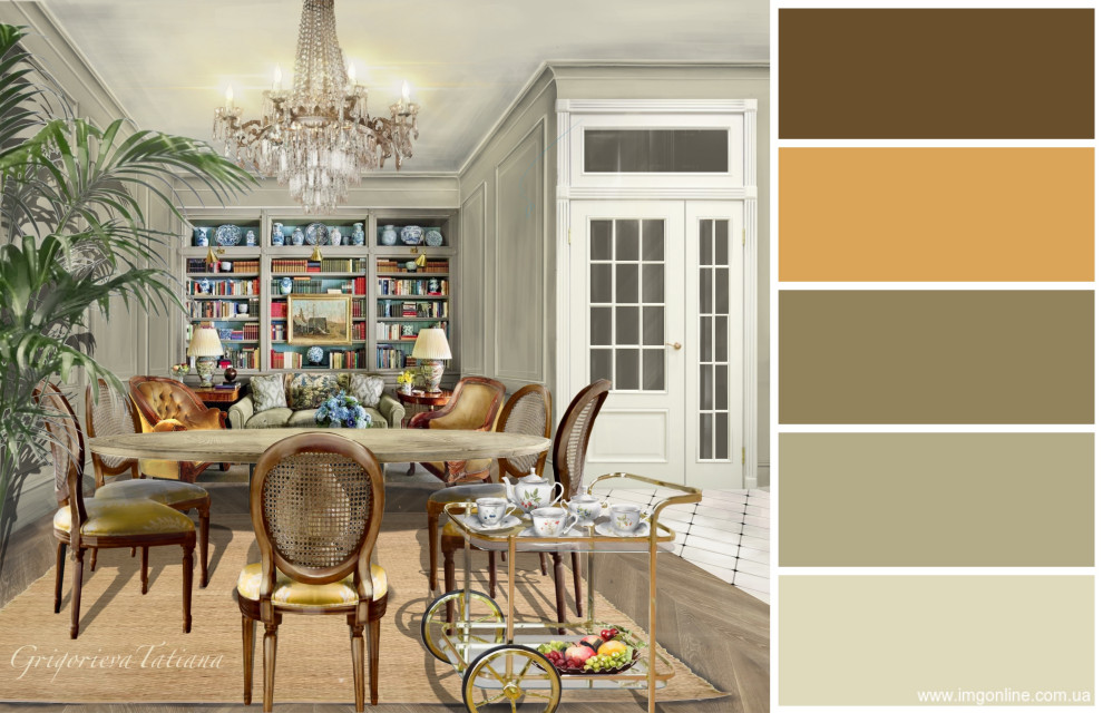 Обложка проекта: Дизайн-проект кухни-гостиной