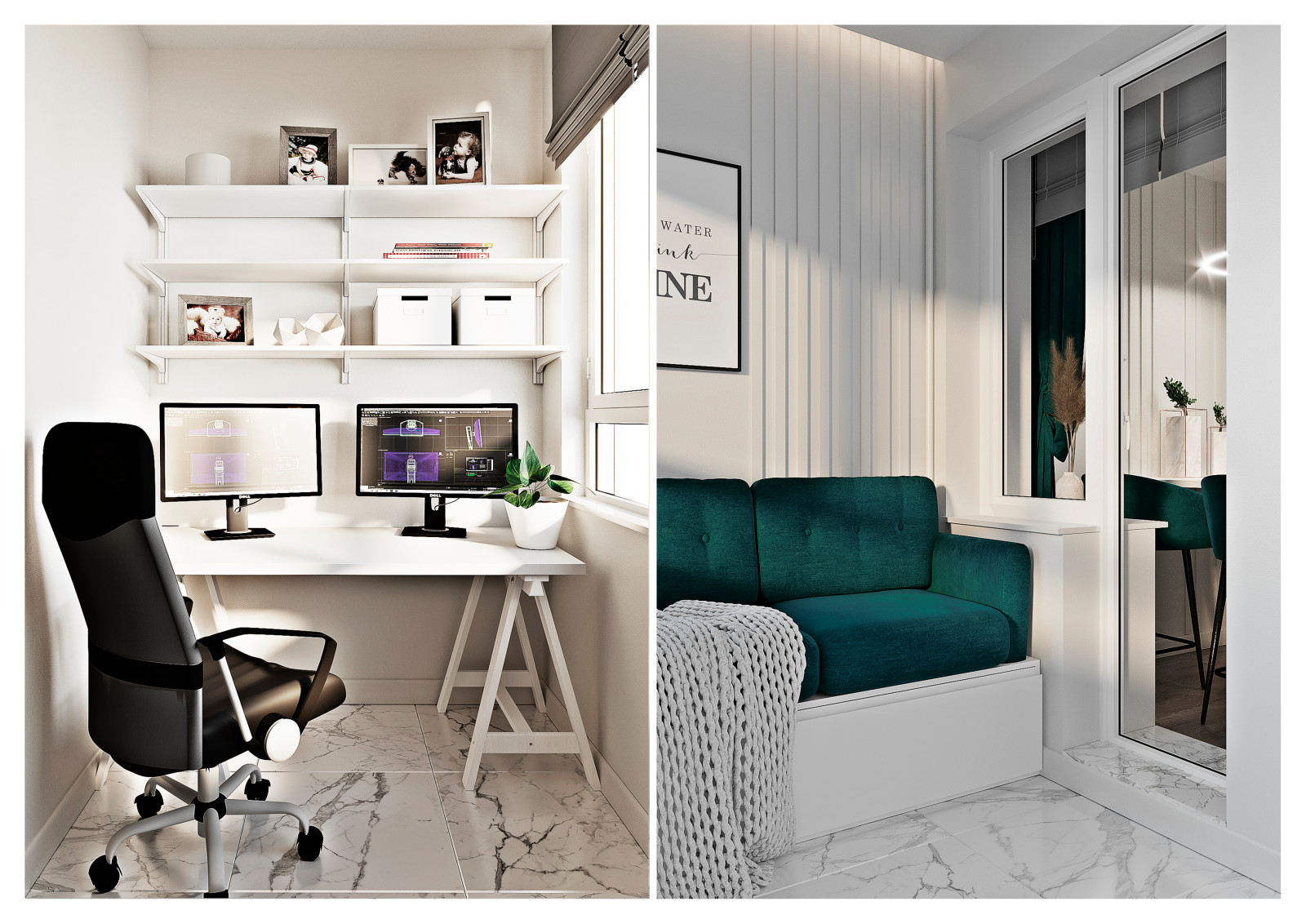 Двухкомнатная квартира для семьи в ЖК Загорье