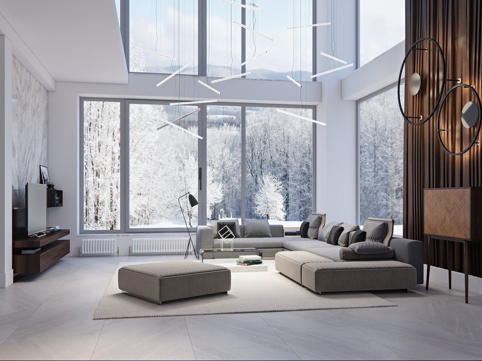 Воздух: двухэтажный дом для большой семьи 724 м²