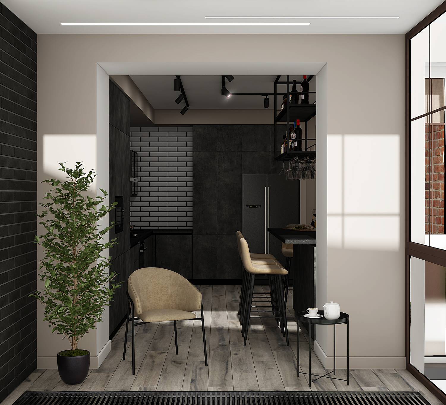 Проект квартиры 93,7 кв.м. г. Пятигорск 2021 год