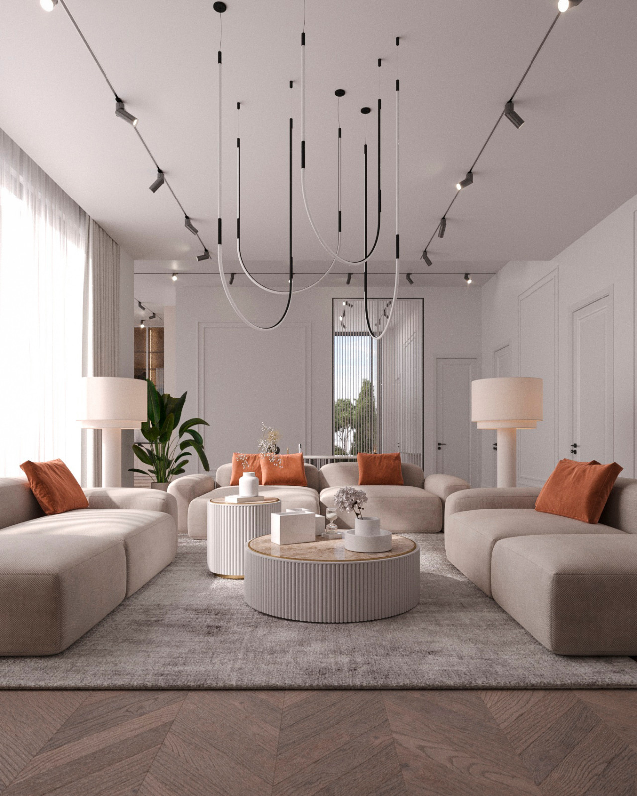 Гостиная в частном доме