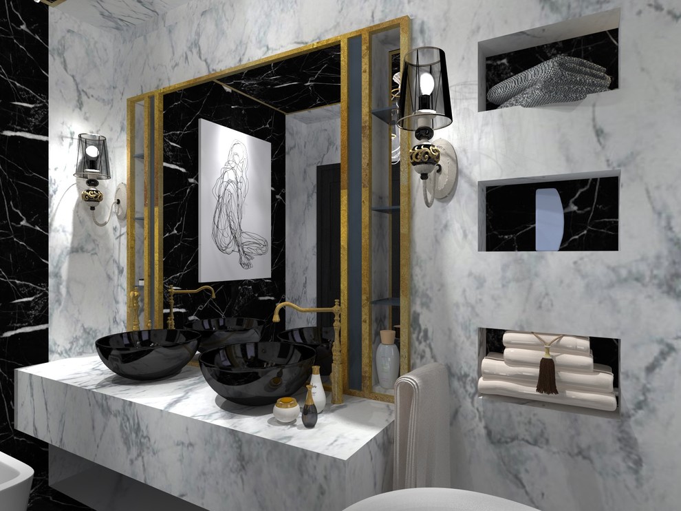 Bathroom classic style in Saint-Petersburg