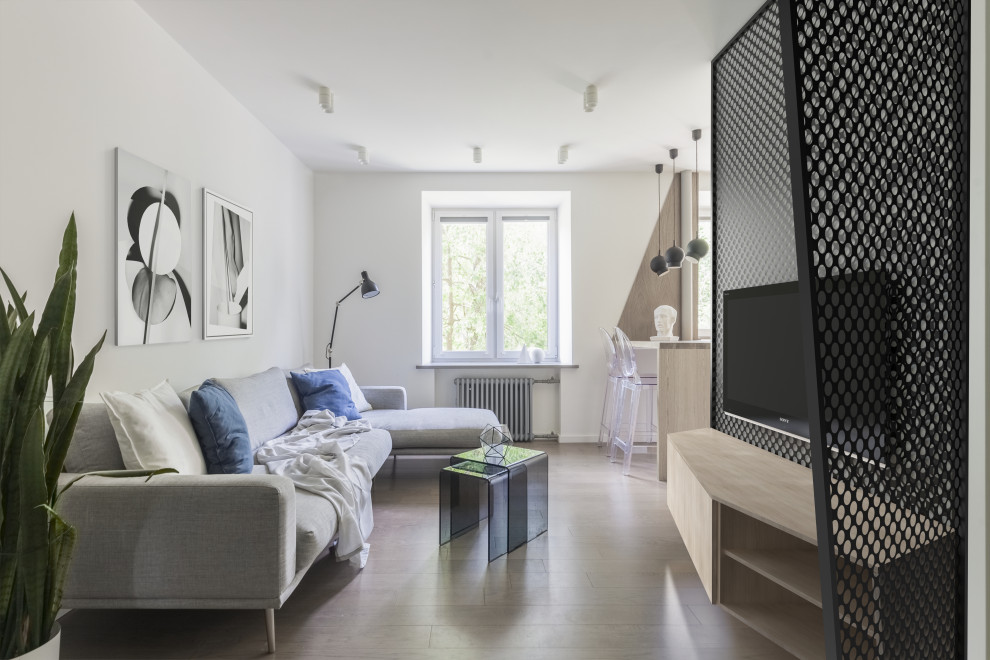 Houzz тур: Лаконичный проект для молодой семьи в маленькой трёшке