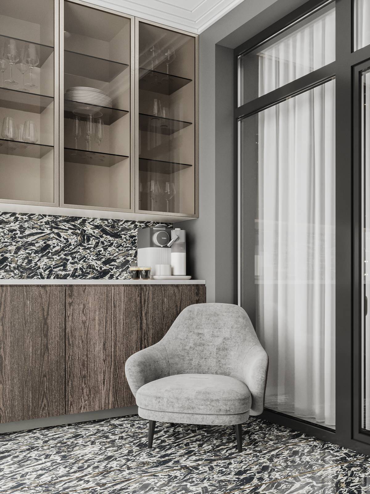 Дизайн-проект квартиры, ЖК Михайловский, Новосибирск