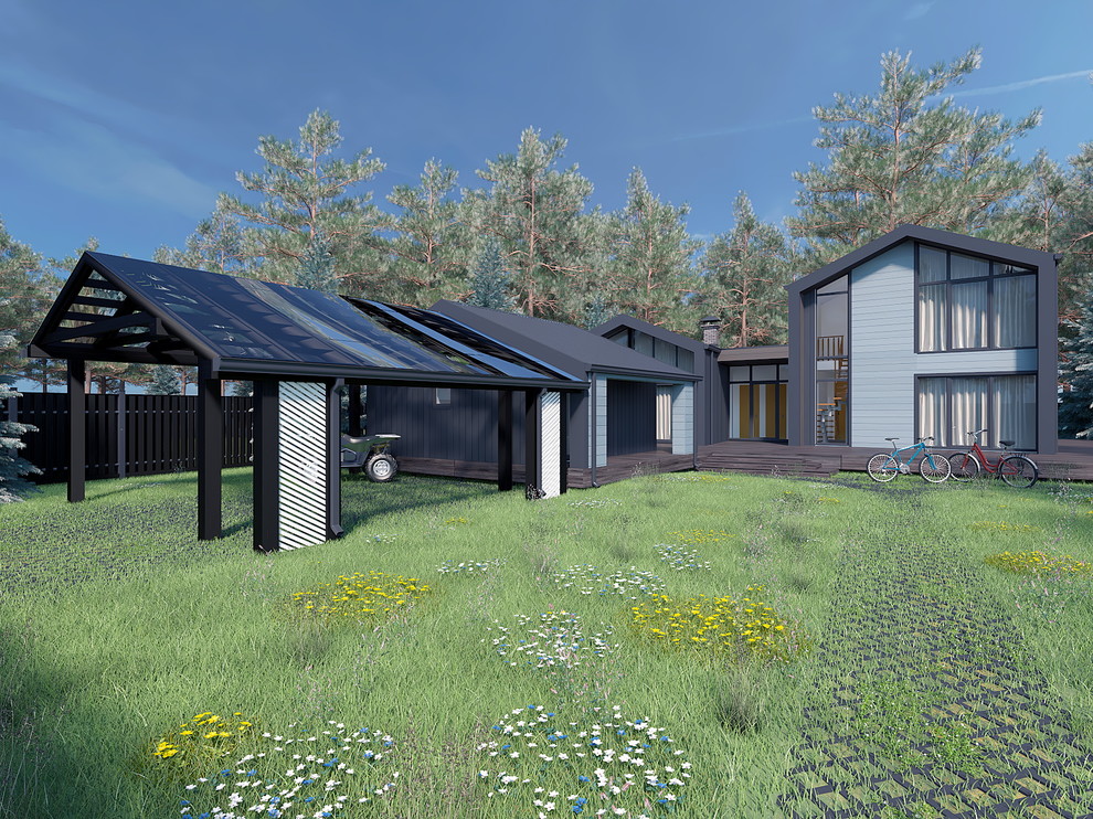 Обложка проекта: Дом из павильонов