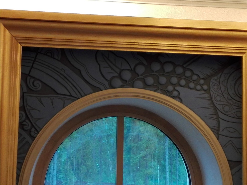 Обложка проекта: барельеф загородный дом