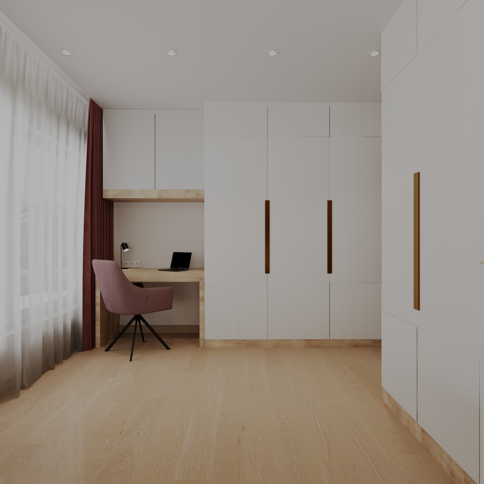 Семейная гармония: тёплый интерьер с яркими акцентами