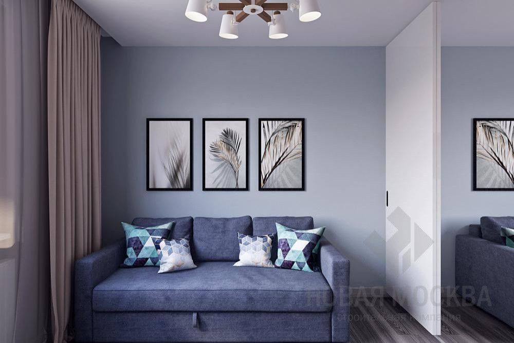 Дизайн-проект двухкомнатной квартиры 58 кв.м в ЖК «Лучи»