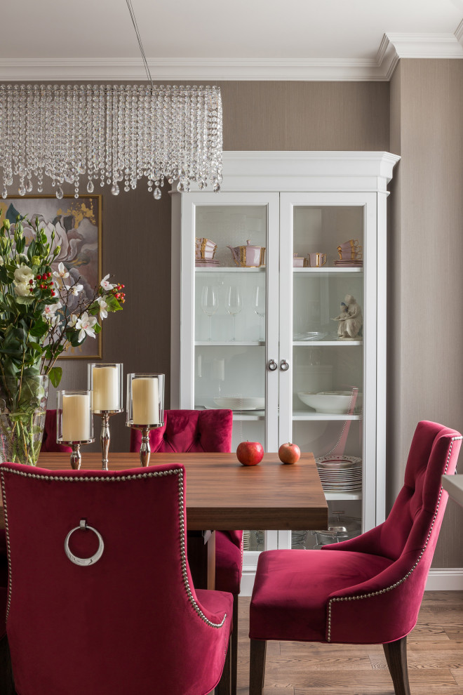 Квартира с сочными акцентами в Неоклассике