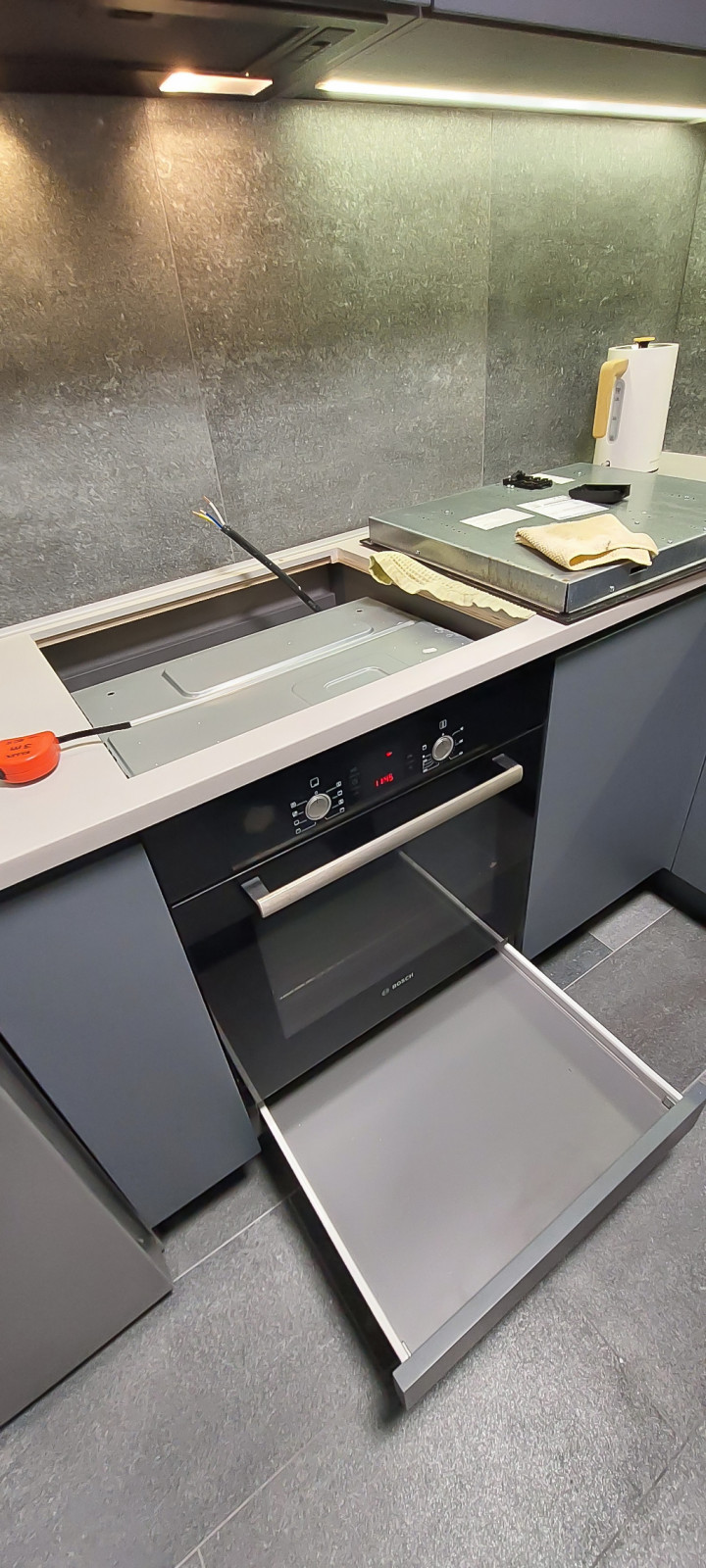 Реализация кухни по дизайн-проекту в однокомнатной квартире, 2022