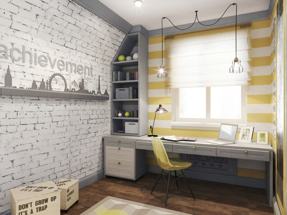 Обложка проекта: дестские комнаты в мансардных помещениях