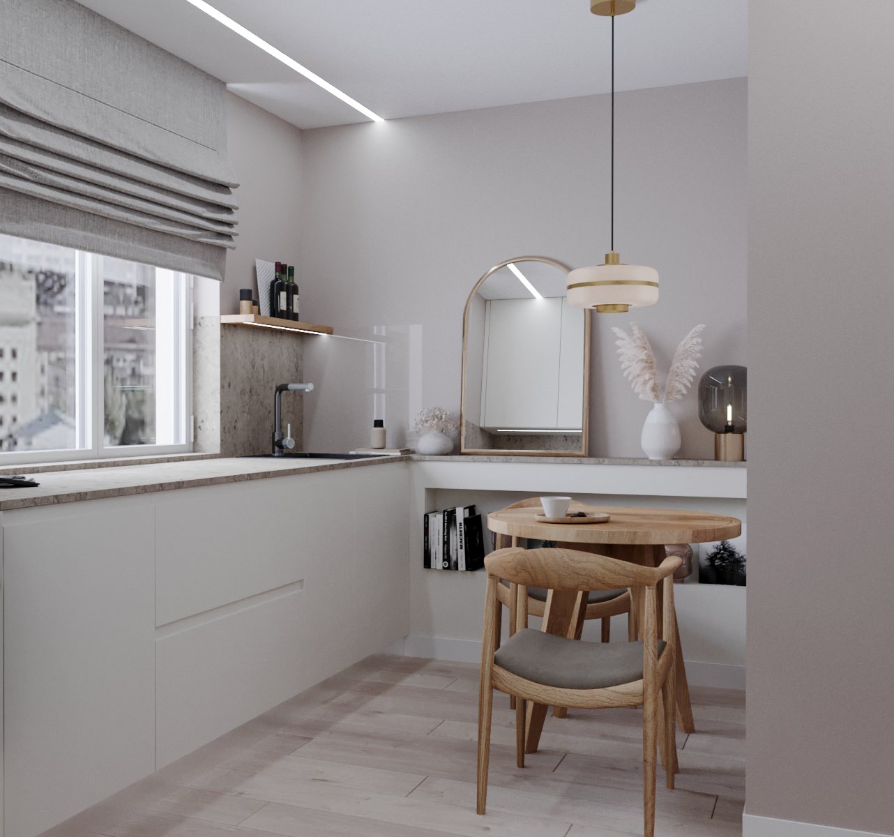 Однокомнатная квартира для стилиста. Серия дома п44т