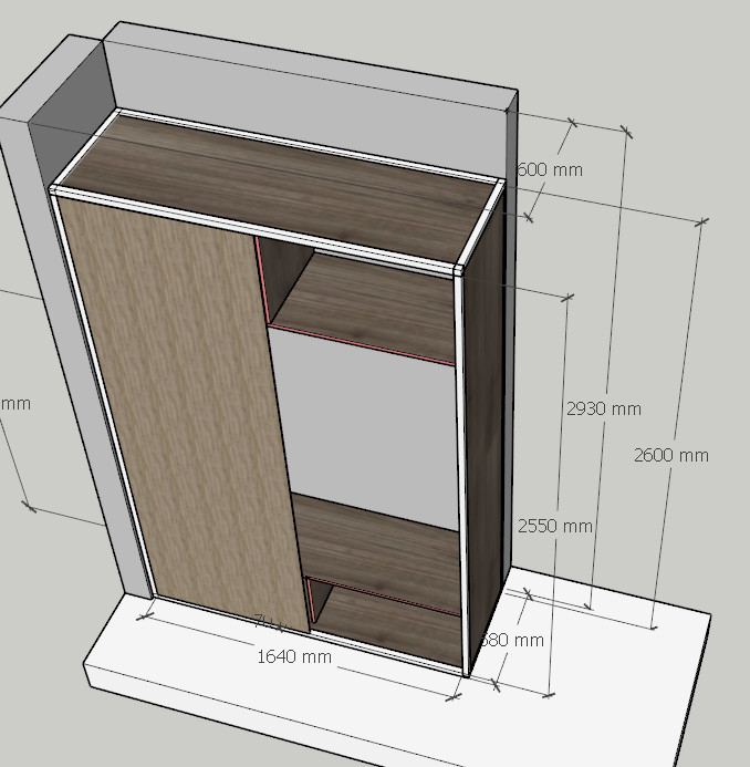 Шкаф купе-лофт