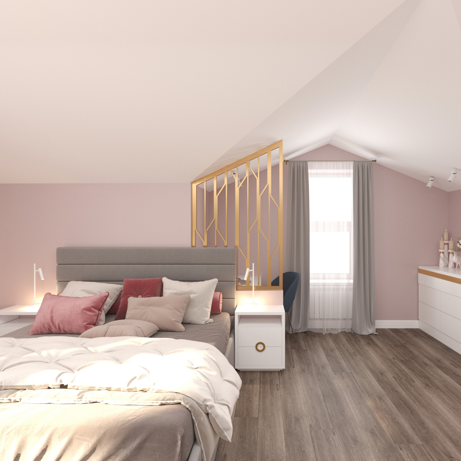 Яркий интерьер таунхауса