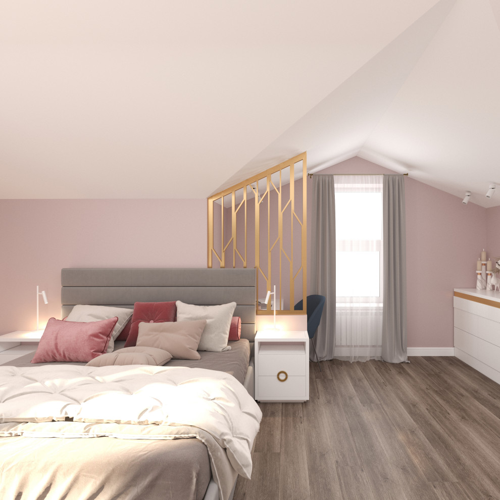 Яркий интерьер таунхауса