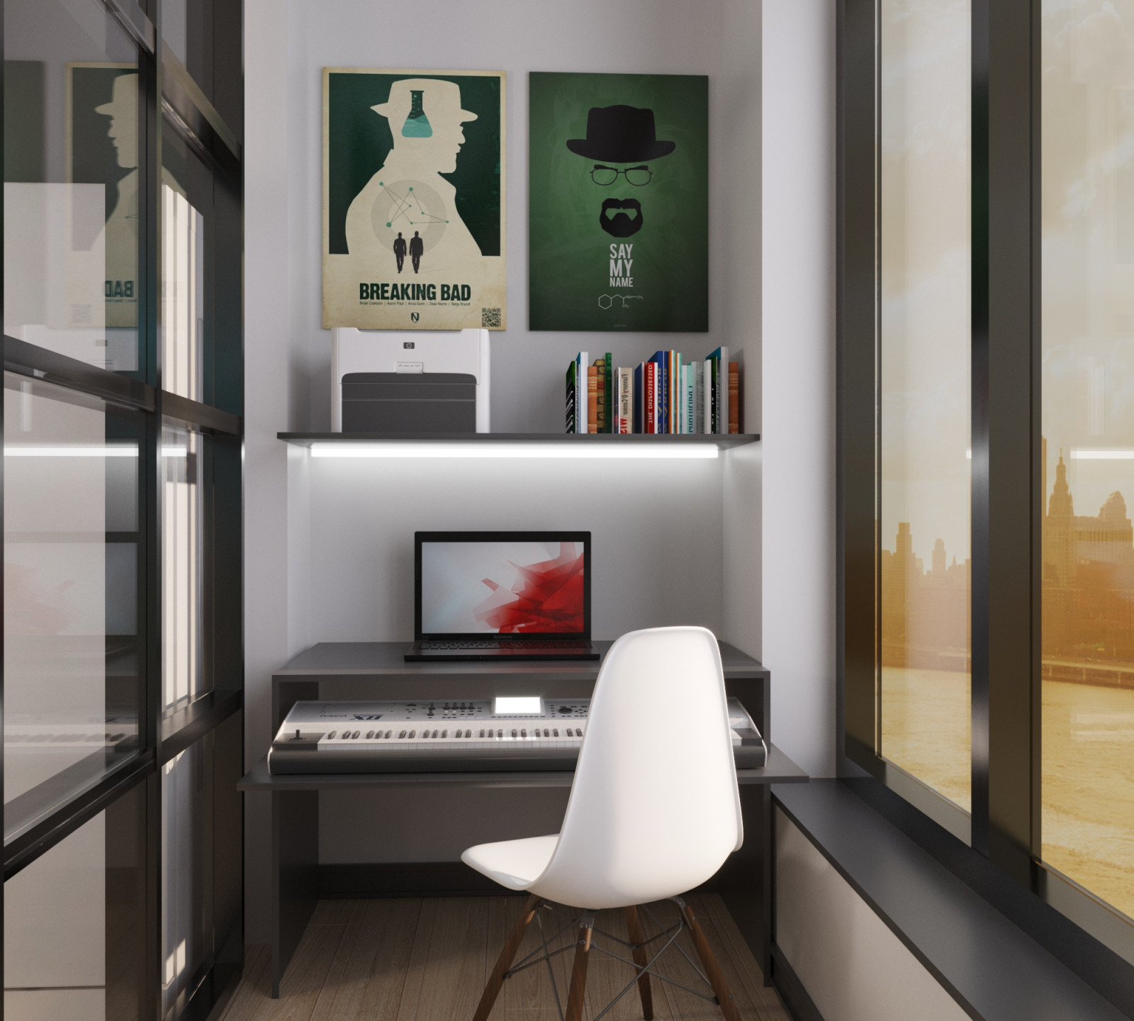 Apartment in the style of modern classics