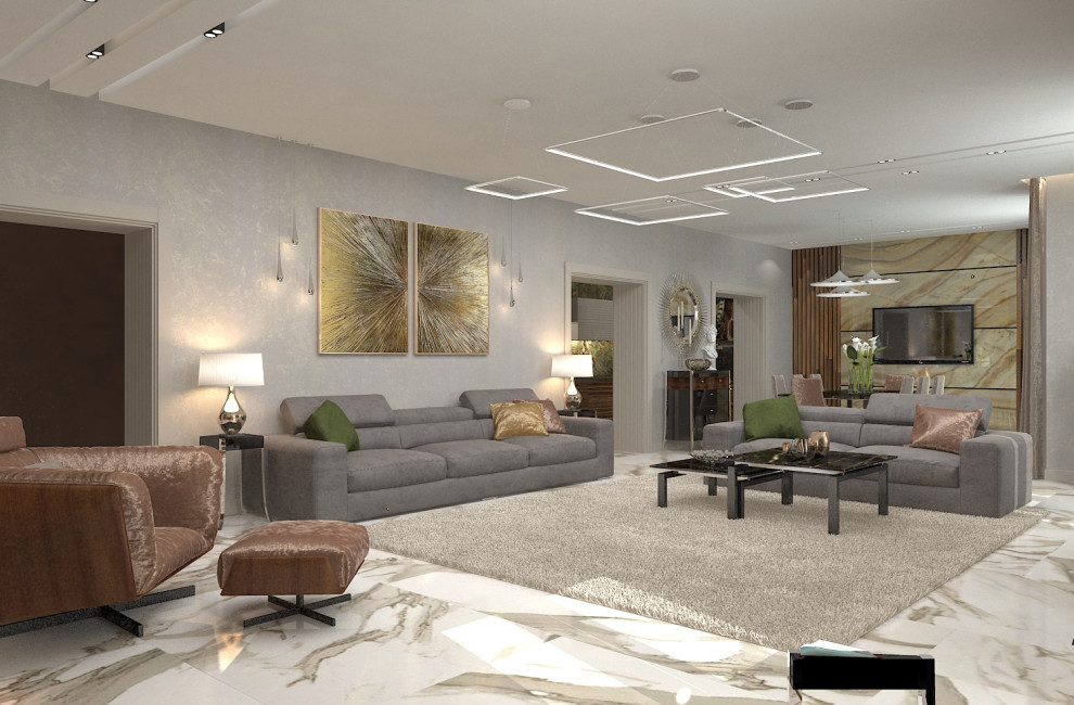 визуализация "Гостиная - студия"