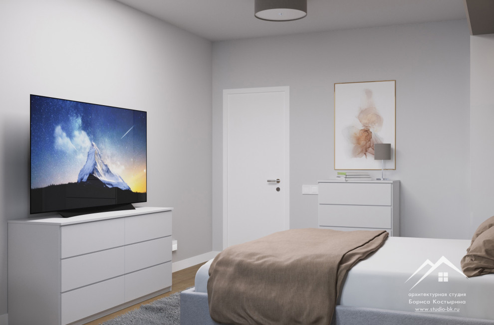 Дизайн-проект интерьера трехкомнатной квартиры 75 м²