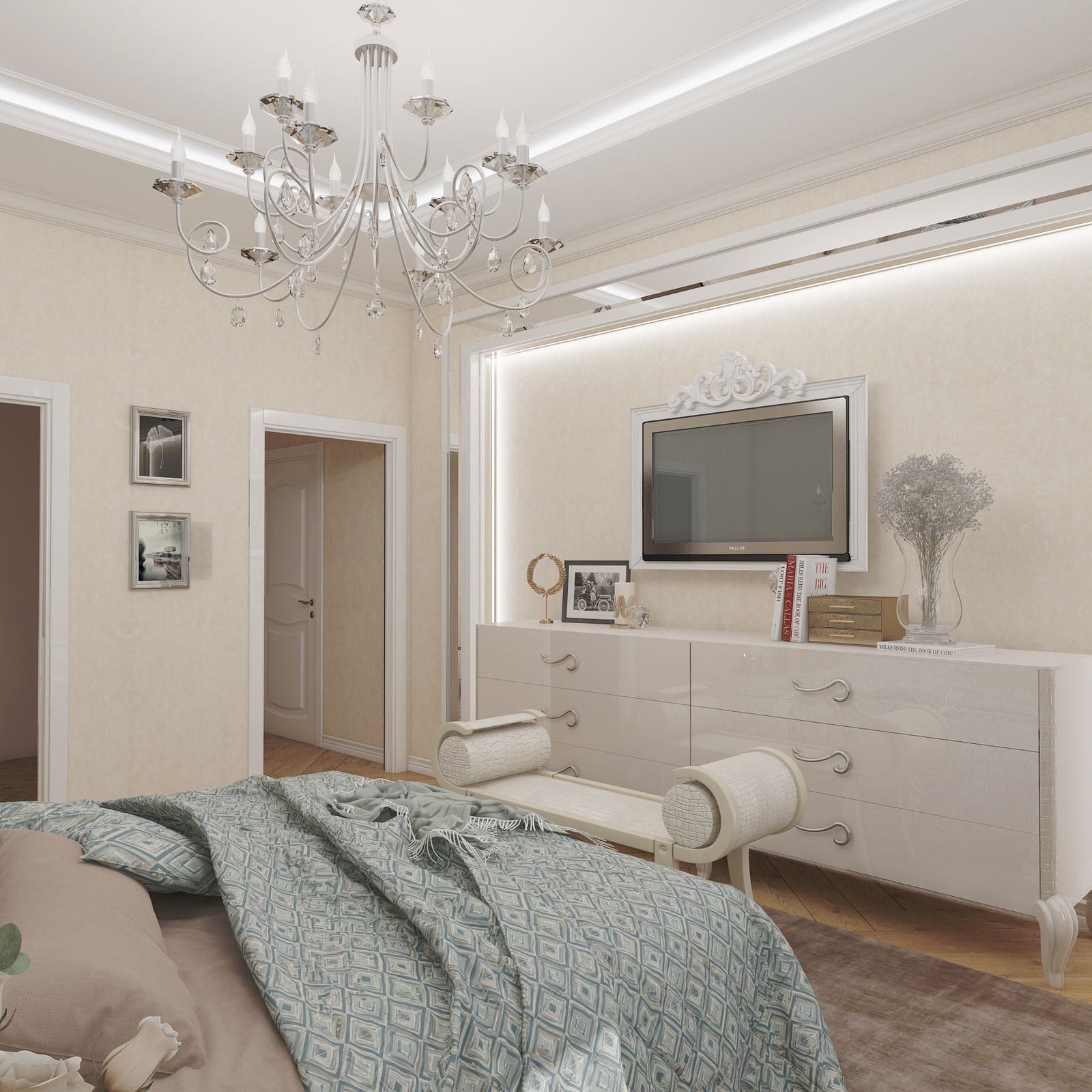 Проект. Интерьер квартиры. Неоклассика (180 кв м)