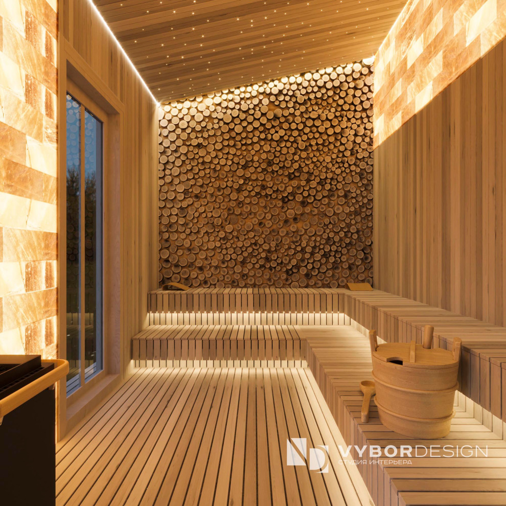 Дизайн интерьера дома из бруса