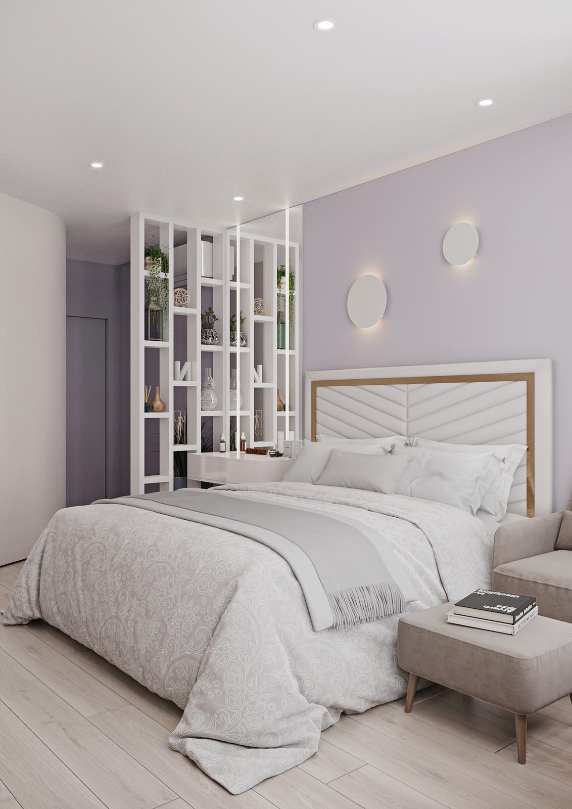 Interior design of an apartment with a beauty salon