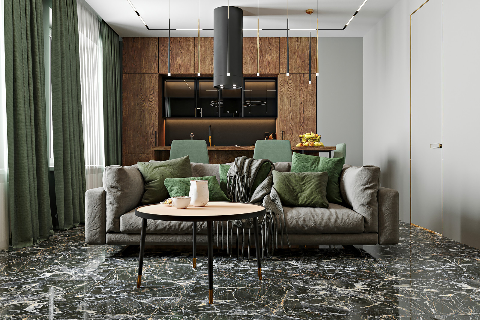 Современный дизайн квартиры-студии