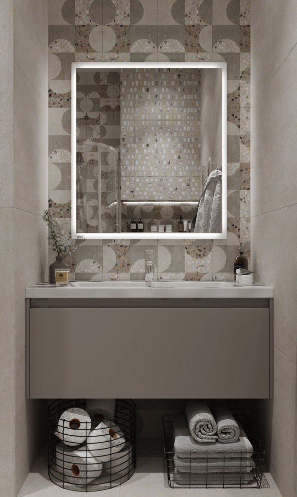 Современная душевая комната