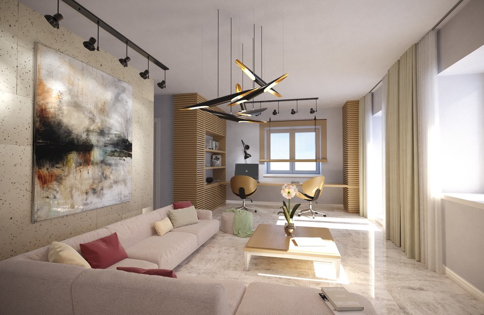 Обложка проекта: Квартира в Санкт-Петербурге 115 м² - Гостиная