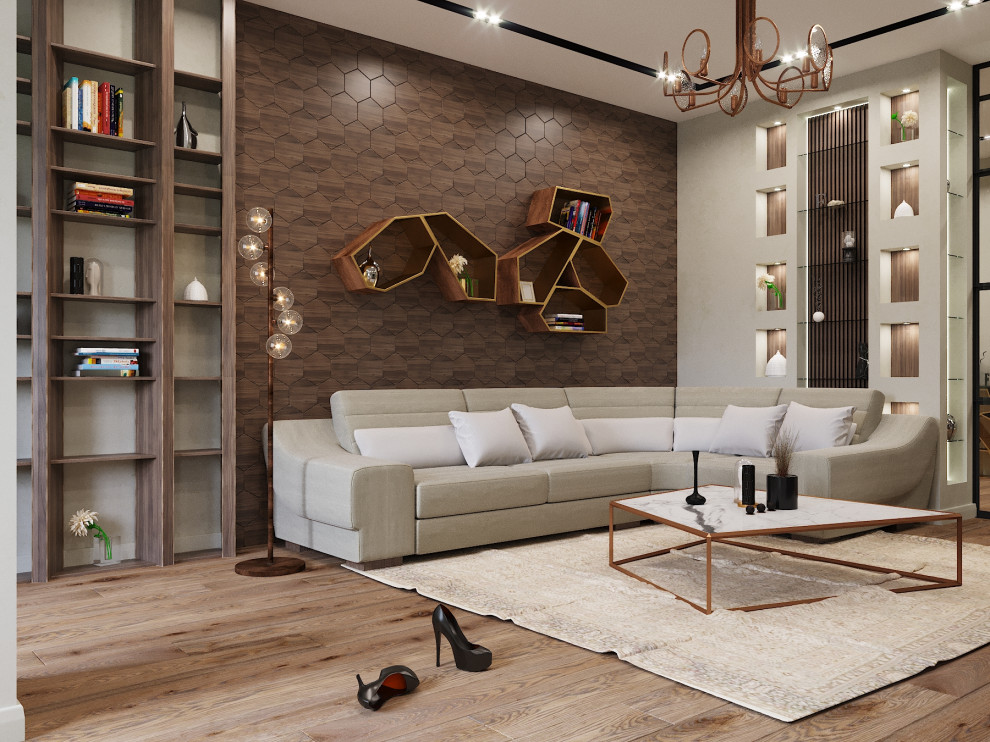 Обложка проекта: Гостиная, фьюжн