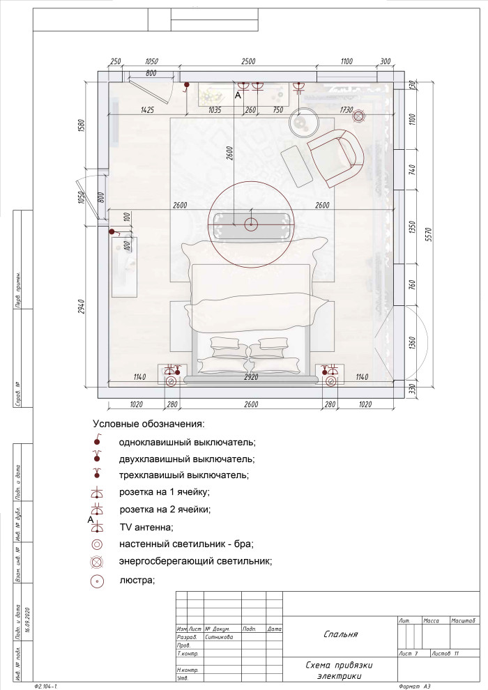 Дизайн-проект спальни