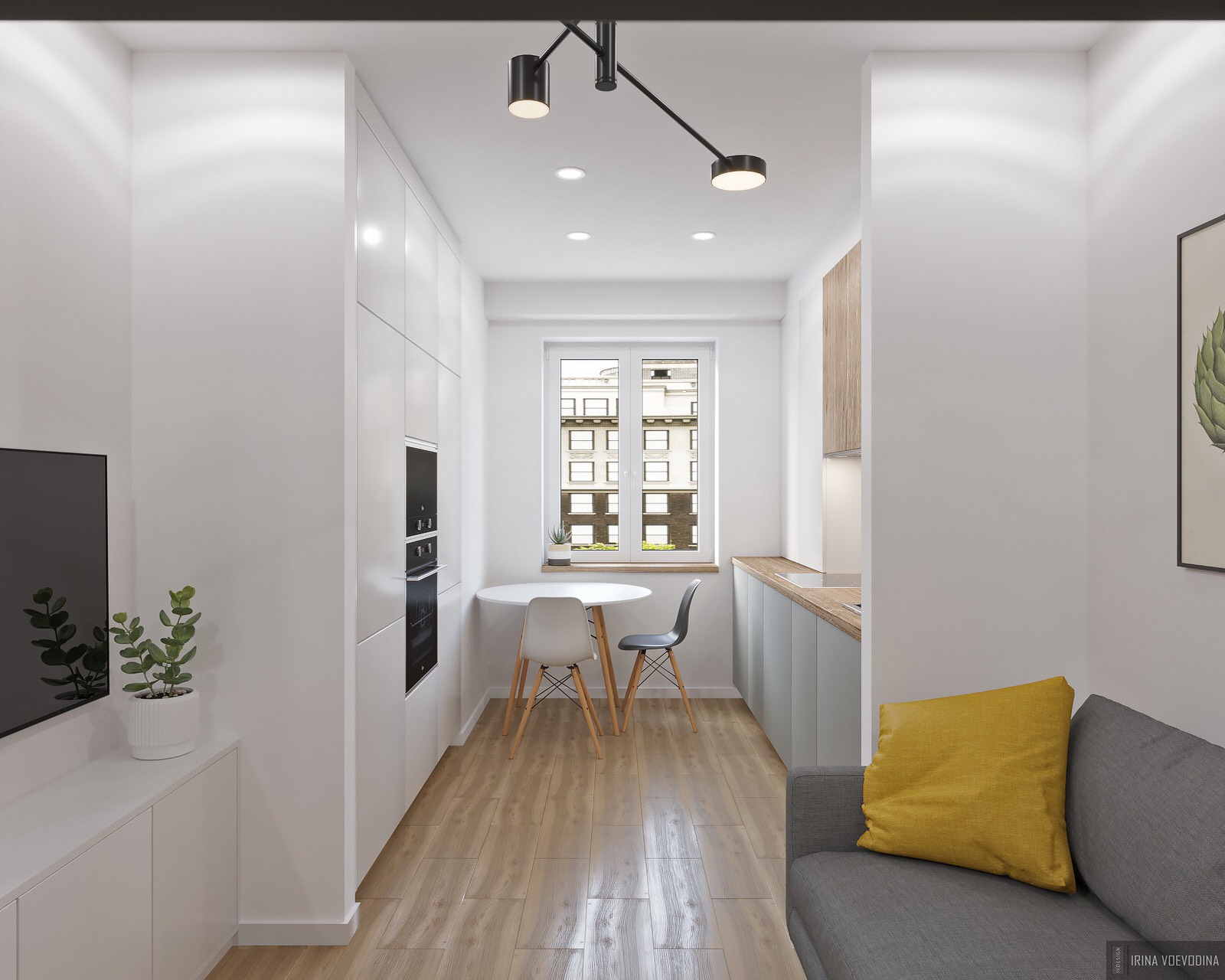 Обложка проекта: Однокомнатная квартира для молодой девушки