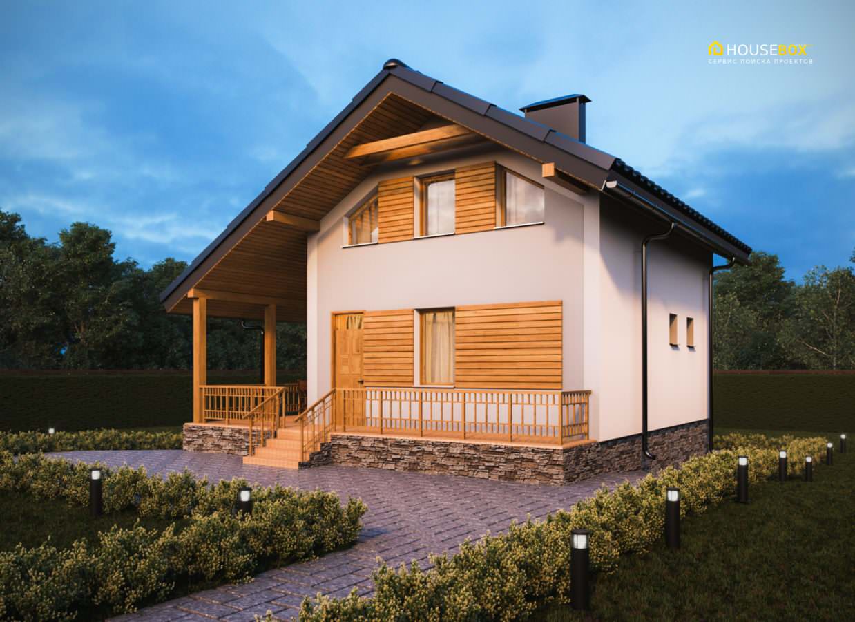 Обложка проекта: Проект дома общей площадью 90 м2